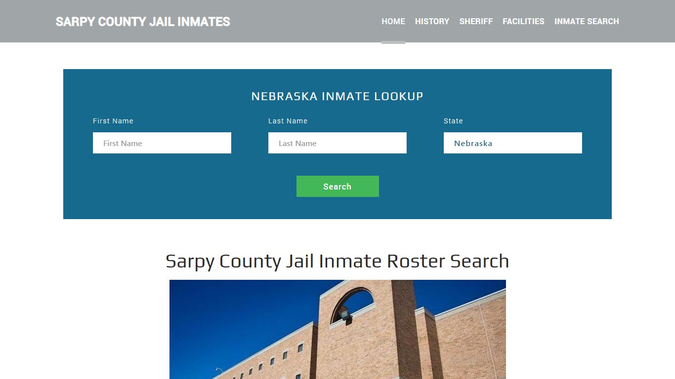 Sarpy County Jail Inmate Roster Lookup, Papillion, NE